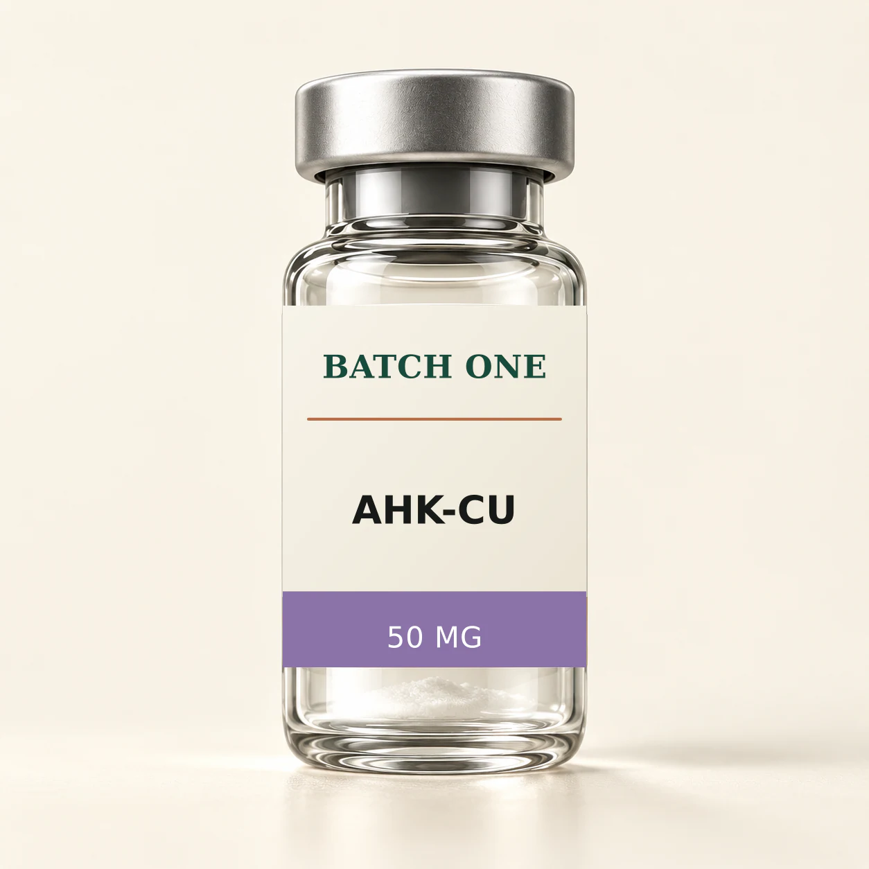 BATCH ONE AHK-CU 50 MG research material vial